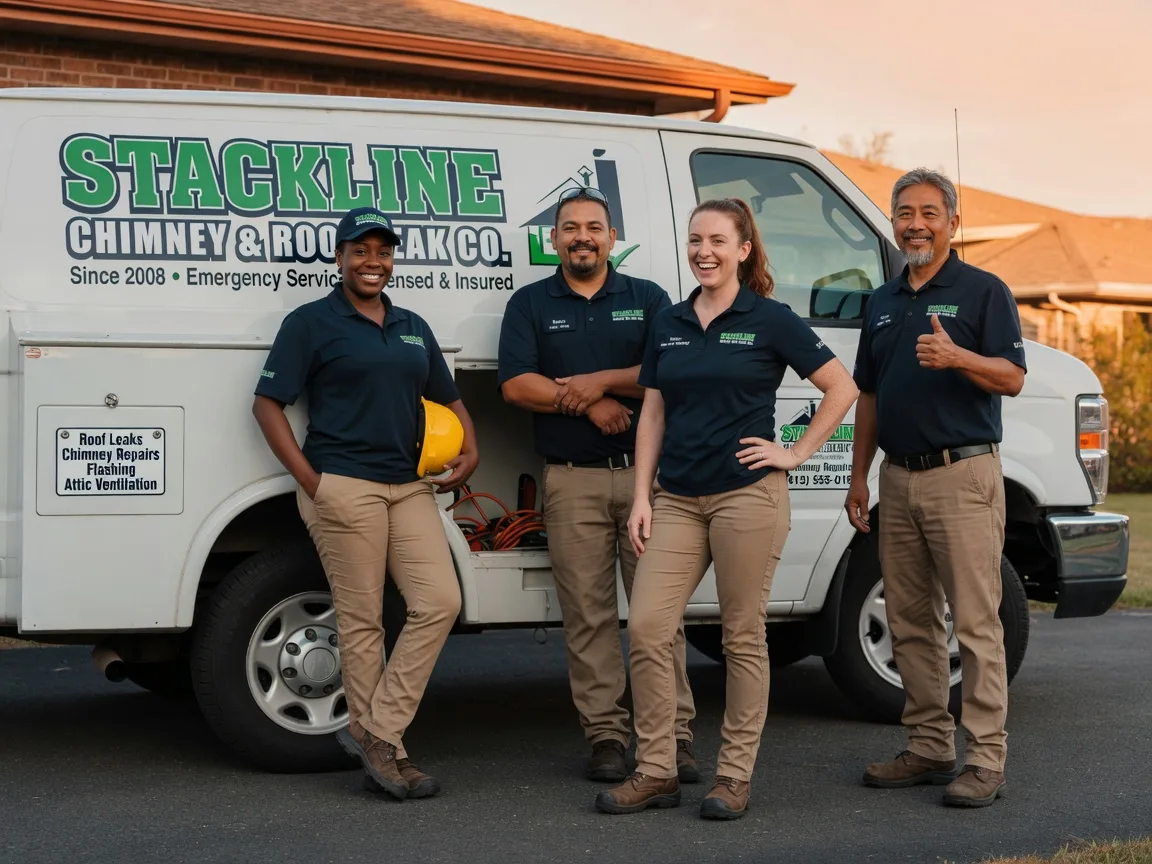 Chimney flashing repair company in Gary, TX